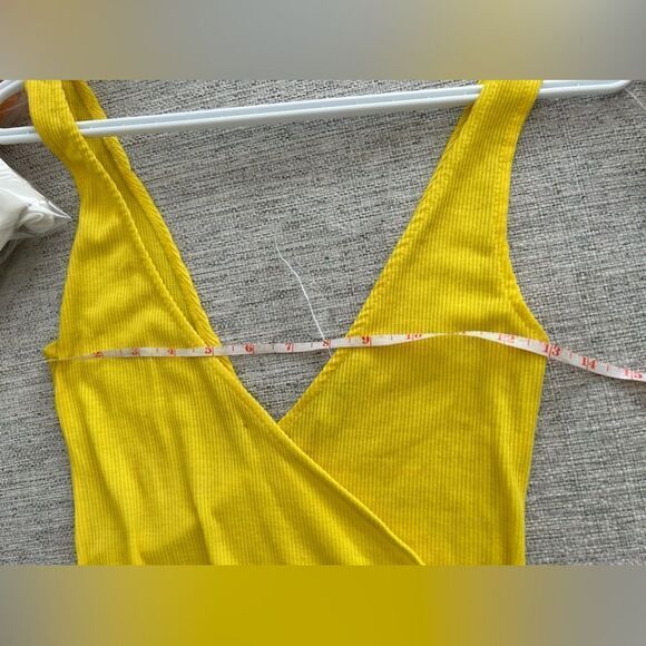 Zara Trafaluc Yellow Front Cross Bodysuit - Picture 8 of 14